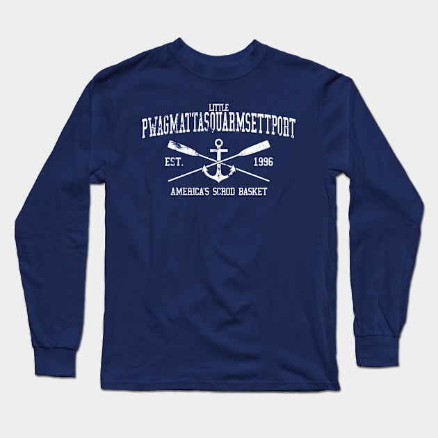 Little Pwagmattasquarmsettport Long Sleeve T-Shirt by Little P Coastwear